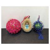 3 Beased Ornaments