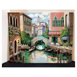 20x16" Paint By Number Canal Scene