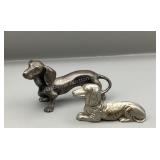 Heavy, Metal Dog Figurines