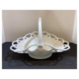 Milk Glass Brides Basket