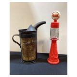Maytag Fuel Mixing Can & Avon Gas Pump