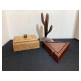 Wood Boxes & Cactus