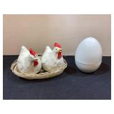Chicken & Two Piece Egg S&P Sets
