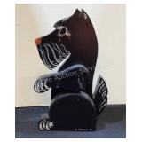 Wood Scottie Dog Door Stop