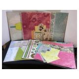 8 Packages of Scrapbook Paper & Additions