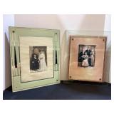Vintage Glass Art Deco Frames, 10x12"