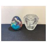 Crystal 3 1/4" Vase & Paperweight