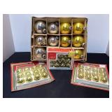 Vintage Shiny Brite & NOS Miniature Ornaments