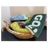 Large Basket of Scarves & Mittens