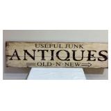 Antiques Sign, 47.25"w x 11.75ï¿½t