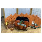 Fall decor; Pumpkin Cart, Placemats & More