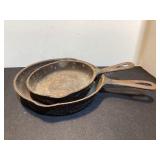 2 Wagner Cast Iron Pans