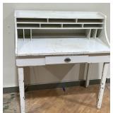 Vintage white lighted secretary