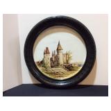 Antique French Country Dresden Gien Pottery Plate