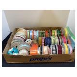 Box of Ribbon, clean, over 40 rolls