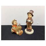 2 Hummel Figurines; Street Singer & Letï¿½s Sing