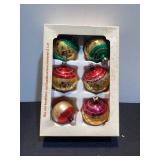 6 Vintage Glass Ornaments