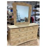 Kathy Ireland Home 6 drawer dresser & mirror