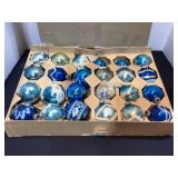 Vintage Blue Glass Ornaments, Shiny Brite & More