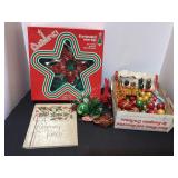 Vintage Christmas embellishments, book & more