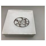 Vintage Sterling Silver Deer Pin