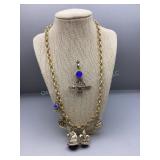 Unique Necklace & Bird Pin