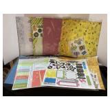 10 Packages of Scrapbook Paper & Embellishments