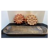 Wood Tray & Copper Molds