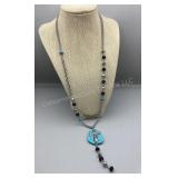Cross & Turquoise Necklace