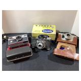 3 Vintage Cameras; Instamatic 704, Spartaï¿½s 35F
