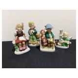 4 Made in Occupied Japan Figurines
