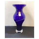 Large 10" Cobalt Blue Poland Vase