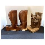 Wood Bookends