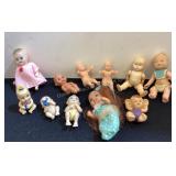 12 Vintage Baby Doll Miniatures