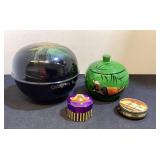 3 Trinket Boxes & Pill Box