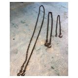 Chains; approximately 200, 110 & 80" long