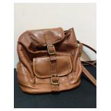Small Leather Backpack Purse, good condition