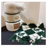 Virgin Acrylic Throw & Fleece Scarf