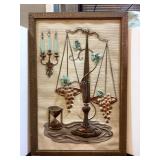 MCM Fred Kaye Embossed Picture, 21x31 1/2"