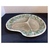 MCM Ceramic Boomerang Divided Dish