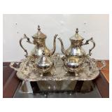 Heavy Silver Plate Tea Set