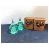 Vintage Japan Rooster with Plastic S&P sets
