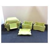 Vintage Lime Green Pottery Accents