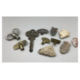 Vintage Keys & Arrow Heads