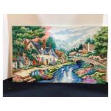 20x12" Paint by number with bridge
