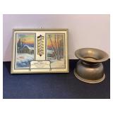 Vintage 1946 Thermometer Calendar & Miniature