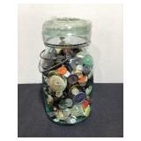 Quart Jar of Buttons