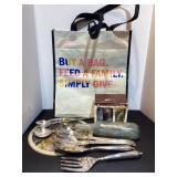 Silverplate serving pieces, picture record,