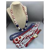Red, White & Blue Fashion Jewelry
