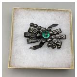 Signed Hobe Sterling 1940s Broach